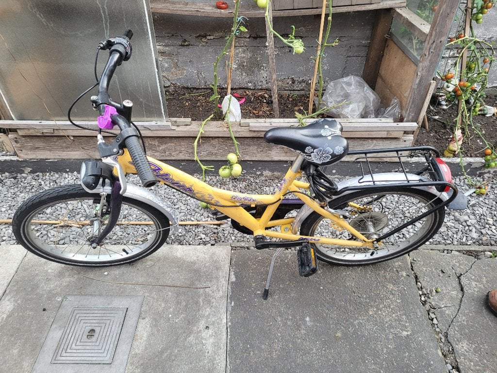 Meisjesfiets met versnellingen en staander, Ophalen, Zo goed als nieuw