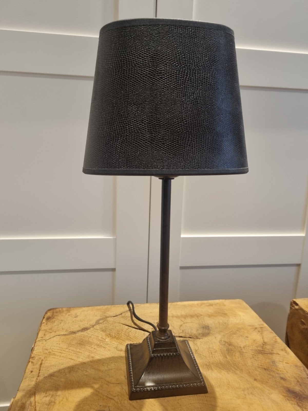 Prachtige Set van 2 Landelijke Tafellampen / Sfeerlampen, Ophalen, 43 cm, E27 (groot), Zo goed als nieuw