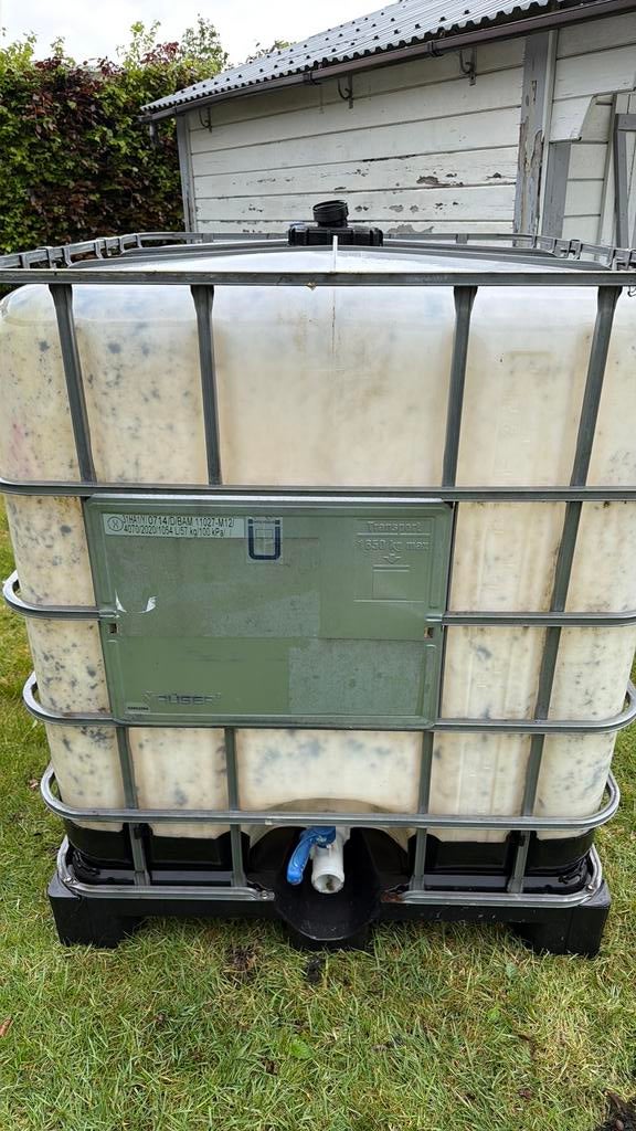 Ibc ton 1000 liter, Tuin en Terras, Regentonnen, Ophalen, Gebruikt