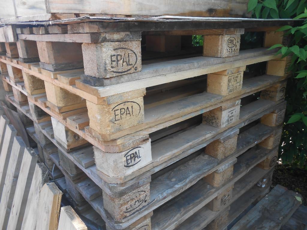 Europaletten, Doe-het-zelf en Bouw, Hout en Planken, Gebruikt, Ophalen of Verzenden, 50 mm of meer, Minder dan 200 cm