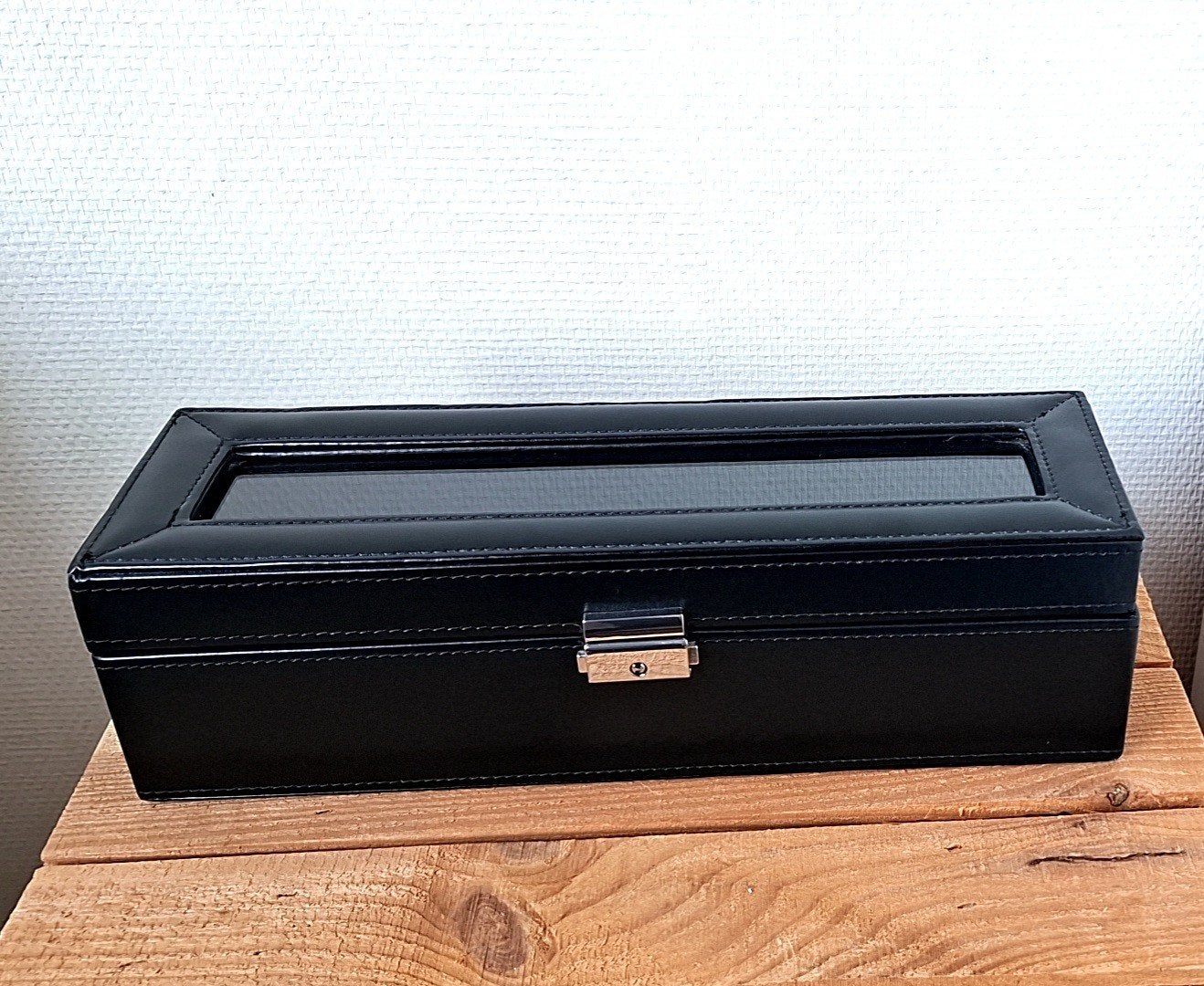 Boîte de rangement pour 6 montres, Enlèvement ou Envoi, Noir