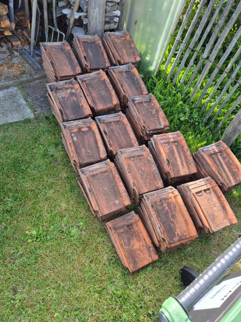 Oude dakpannen ca 150 stuks, Enlèvement, Tuiles