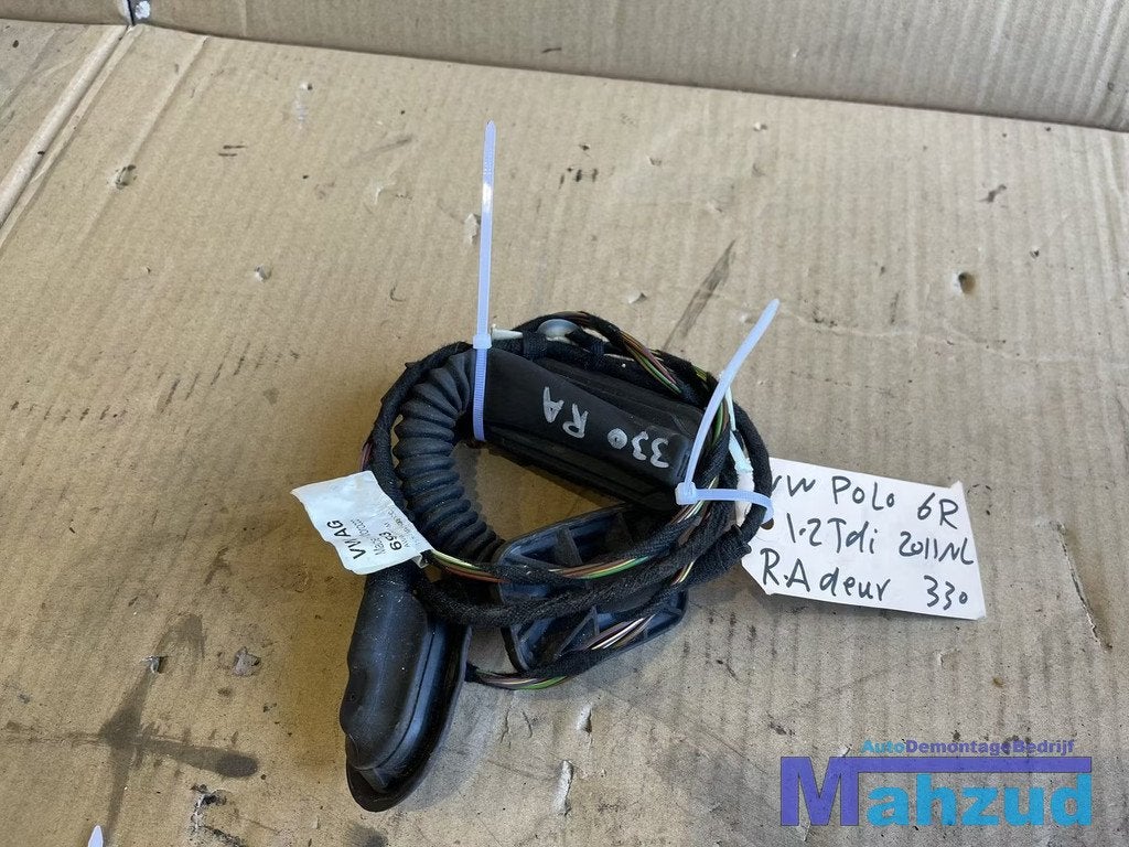 VW POLO 6R Rechts achter deur portier kabelboom 2009-2017, Gebruikt, Volkswagen, Volkswagen AG, Vw@volkswagen.de