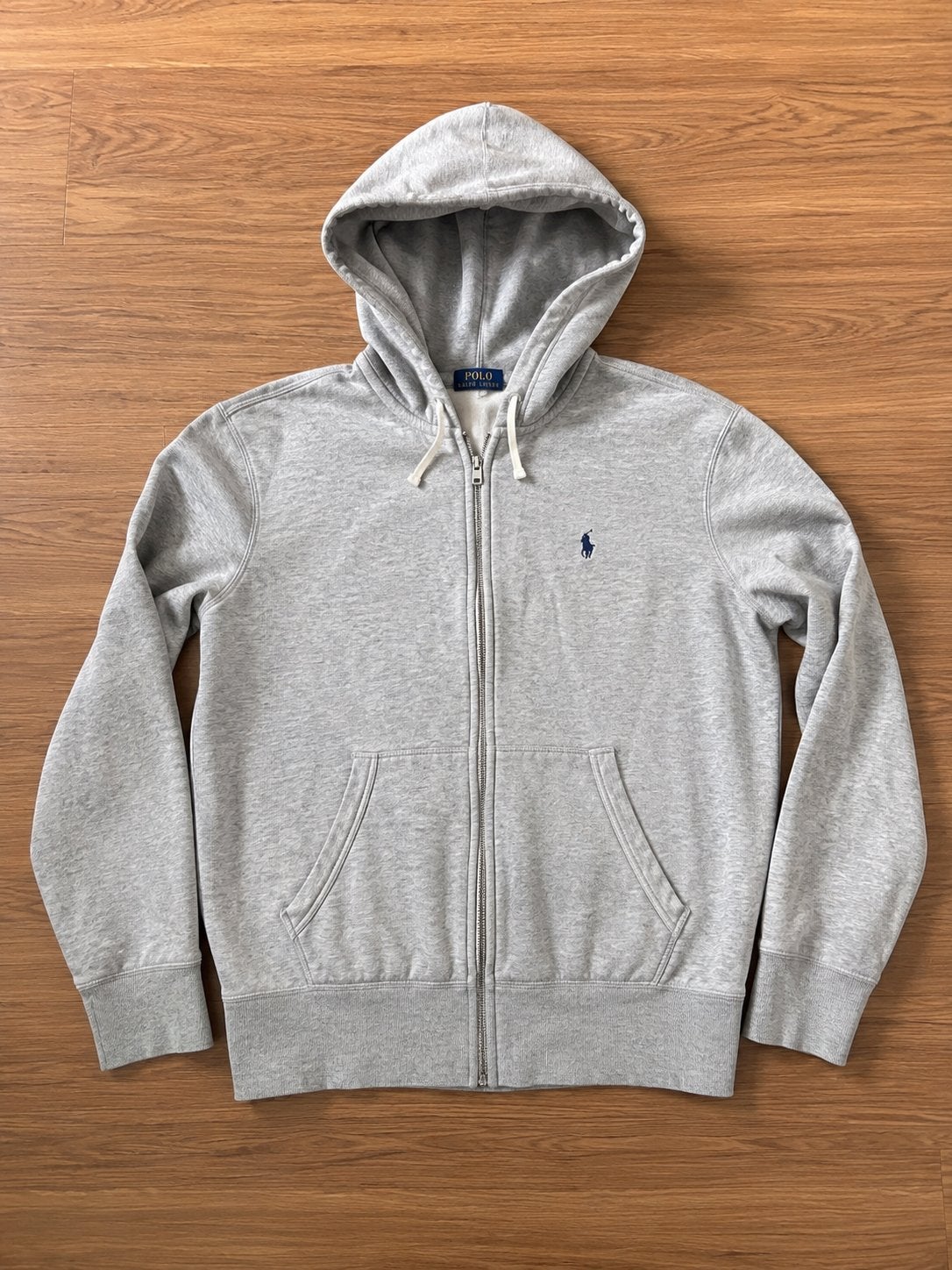 Veste zippée à capuche Polo Ralph Lauren — gris, Envoi, Comme neuf, Gris