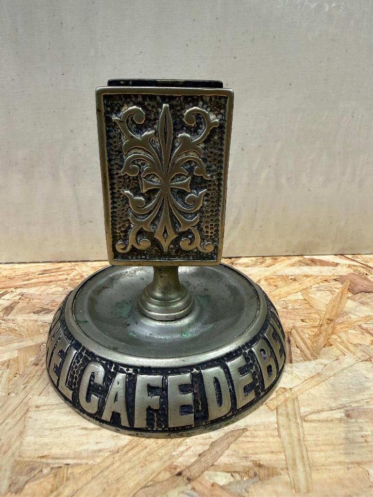 JULES MICHEL CAFE DE BELLEVUE asbak Brussel WISKEMANN 1920, Verzenden