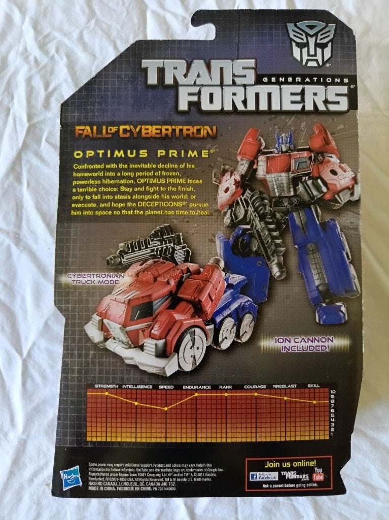Transformers Generations Fall of Cybertron Optimus Prime, Overige generaties, Ophalen of Verzenden, Nieuw