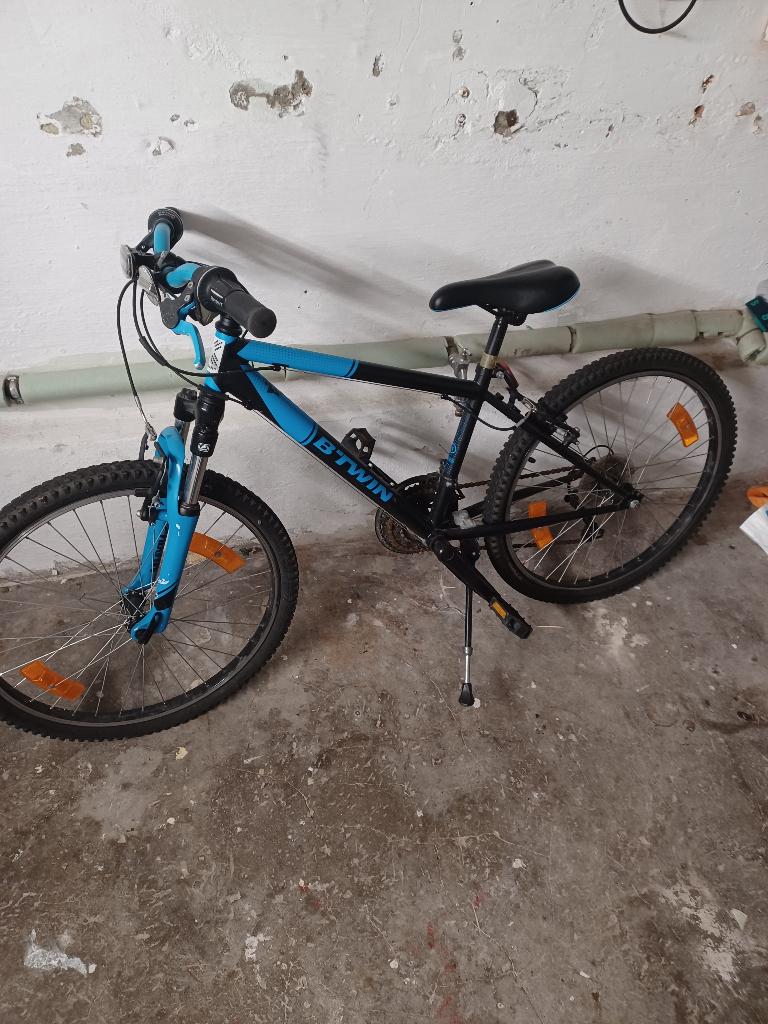 Jongensfiets voor 10 -13 jaar, Ophalen, B-twin, 24 inch, Velgrem