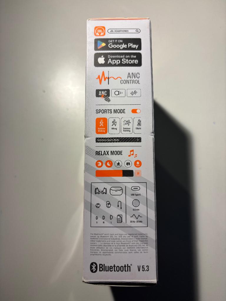 JBL ENDURANCE RACE 2 Bluetooth oortjes met ANC, Bluetooth, Nieuw, Ophalen of Verzenden, JBL