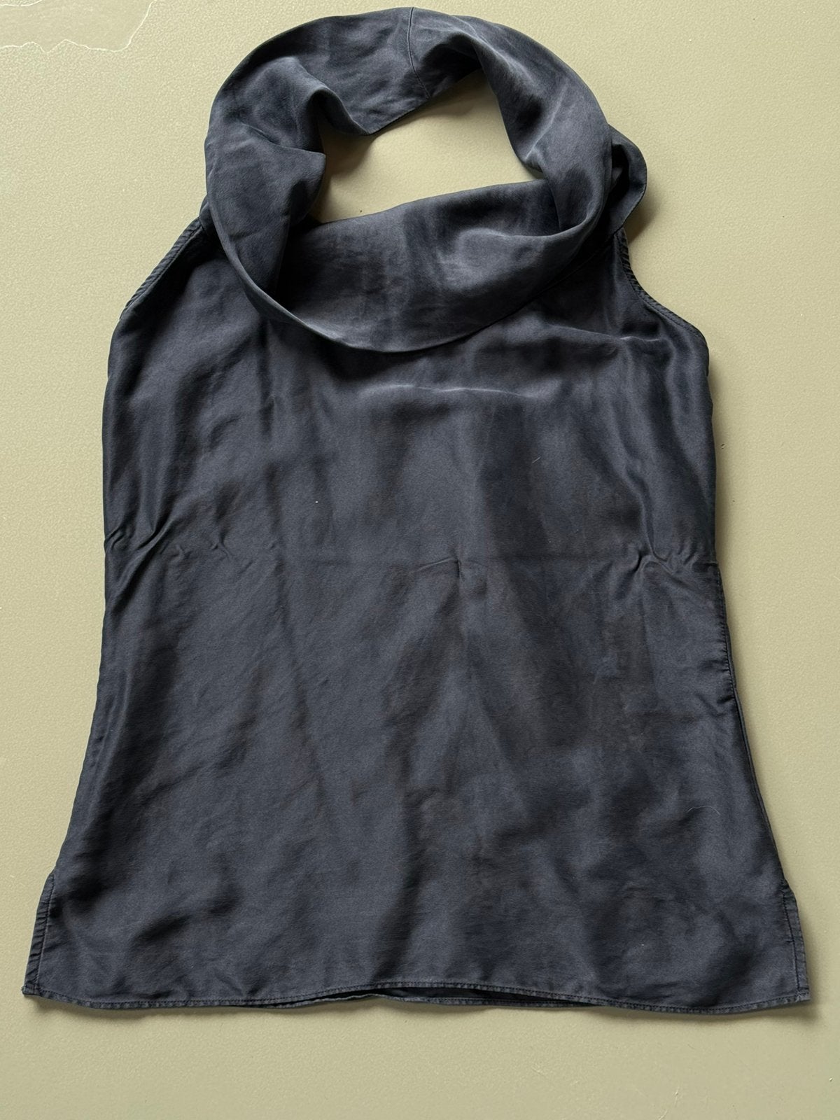 Zwarte matzijden top 7 For All Mankind, mt S, Kleding | Dames, Verzenden, Zwart, Zo goed als nieuw, Maat 36 (S)