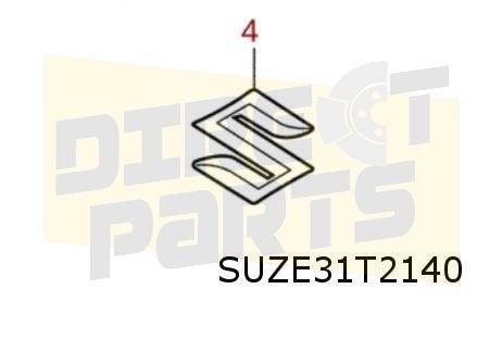 Suzuki Across (9/20-) (A5Z) 	embleem logo "Suzuki" achterzij, Auto-onderdelen, -, Verzenden, -, Nieuw