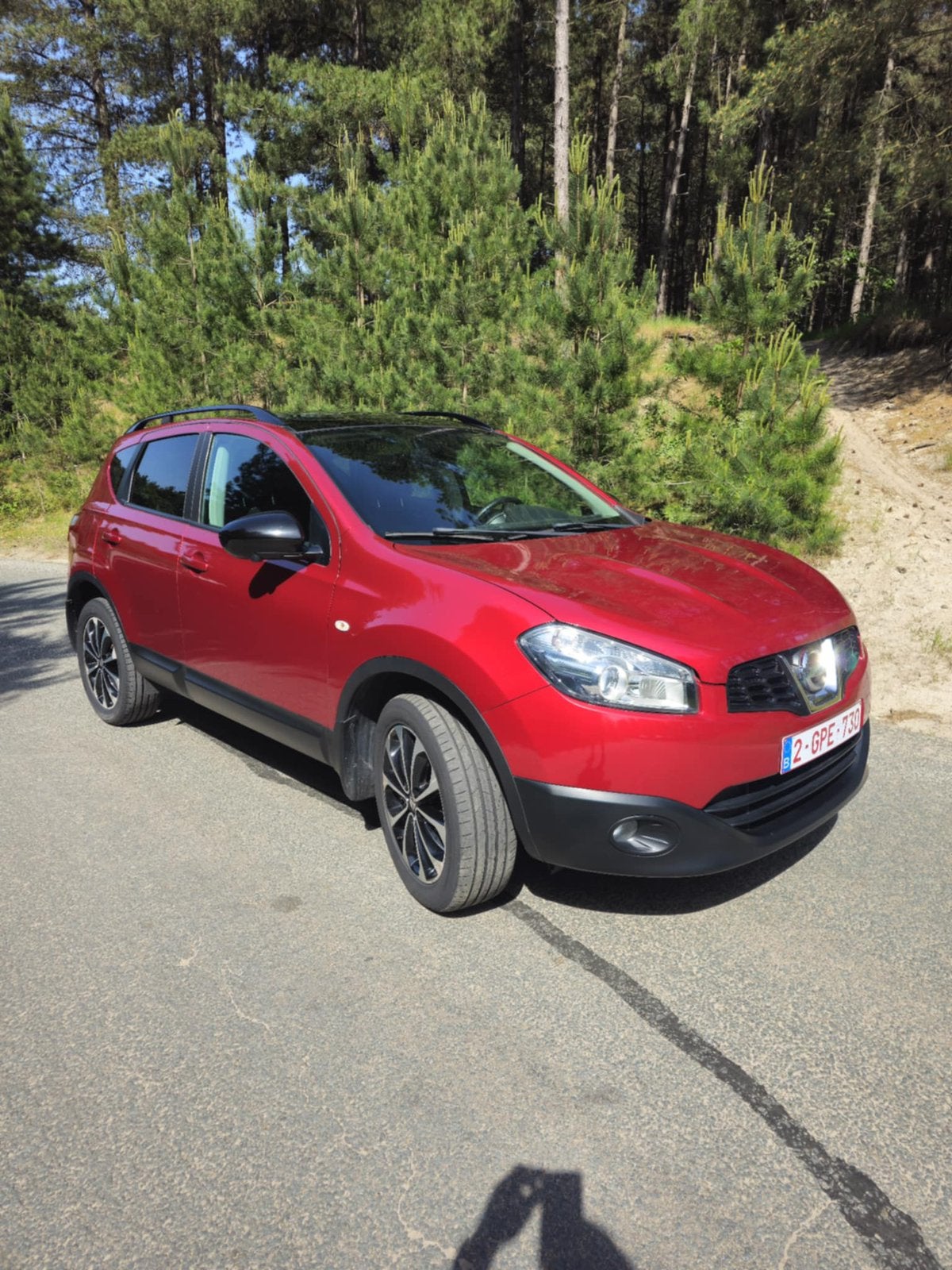 Nissan Qashqai Tekna 1.6i benzine 2013 panodak en 360 camera, Euro 5, Achat, Noir, 5 portes