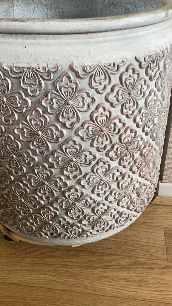 Magnifique cache-pot, 40 cm ou plus, 40 à 70 cm, Rond, Pierre
