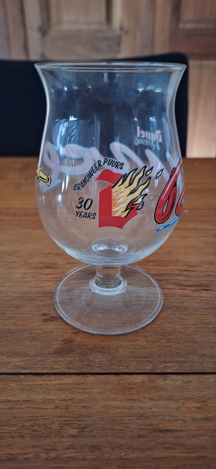 duvel glas Brandweer Puurs, Ophalen of Verzenden, Zo goed als nieuw, Glas of Glazen, Duvel