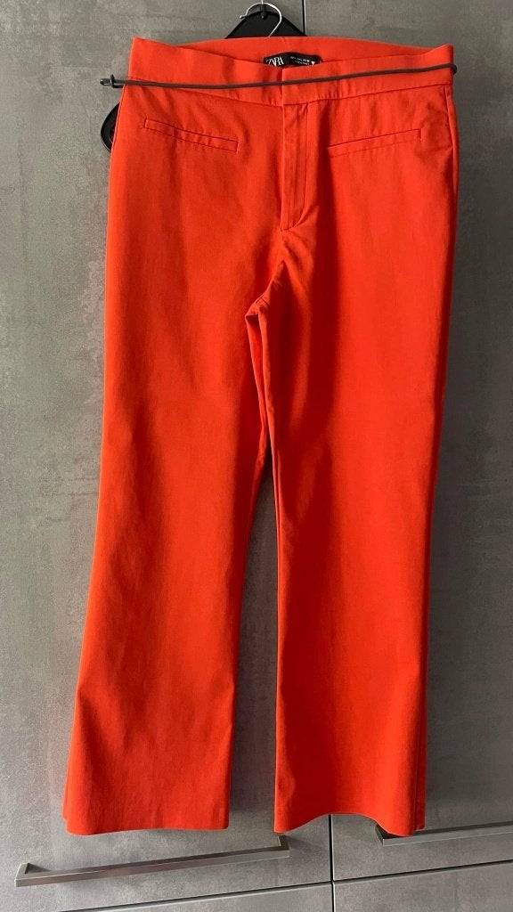PANTALON   orange ZARA 7/8 élégant  L, Zara, Enlèvement ou Envoi, Comme neuf, Orange