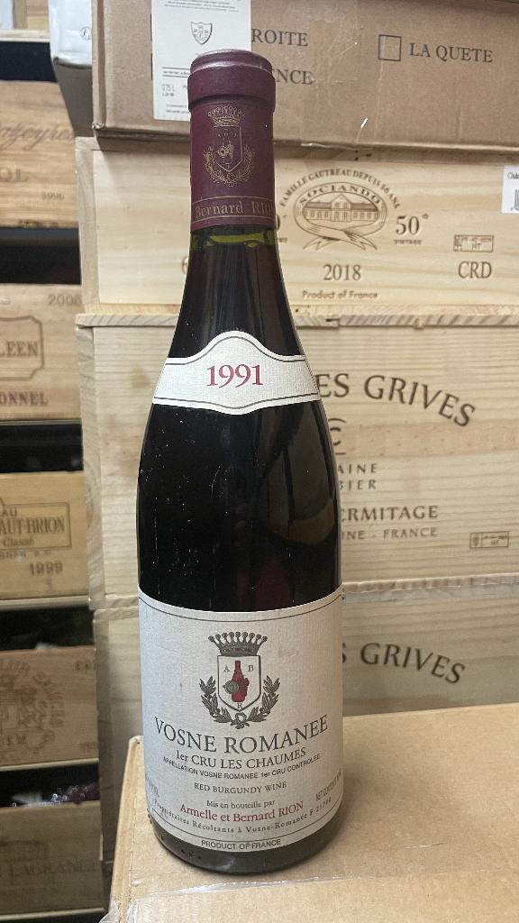vosne romanee les chaumes 1991 bernard rion, Enlèvement ou Envoi