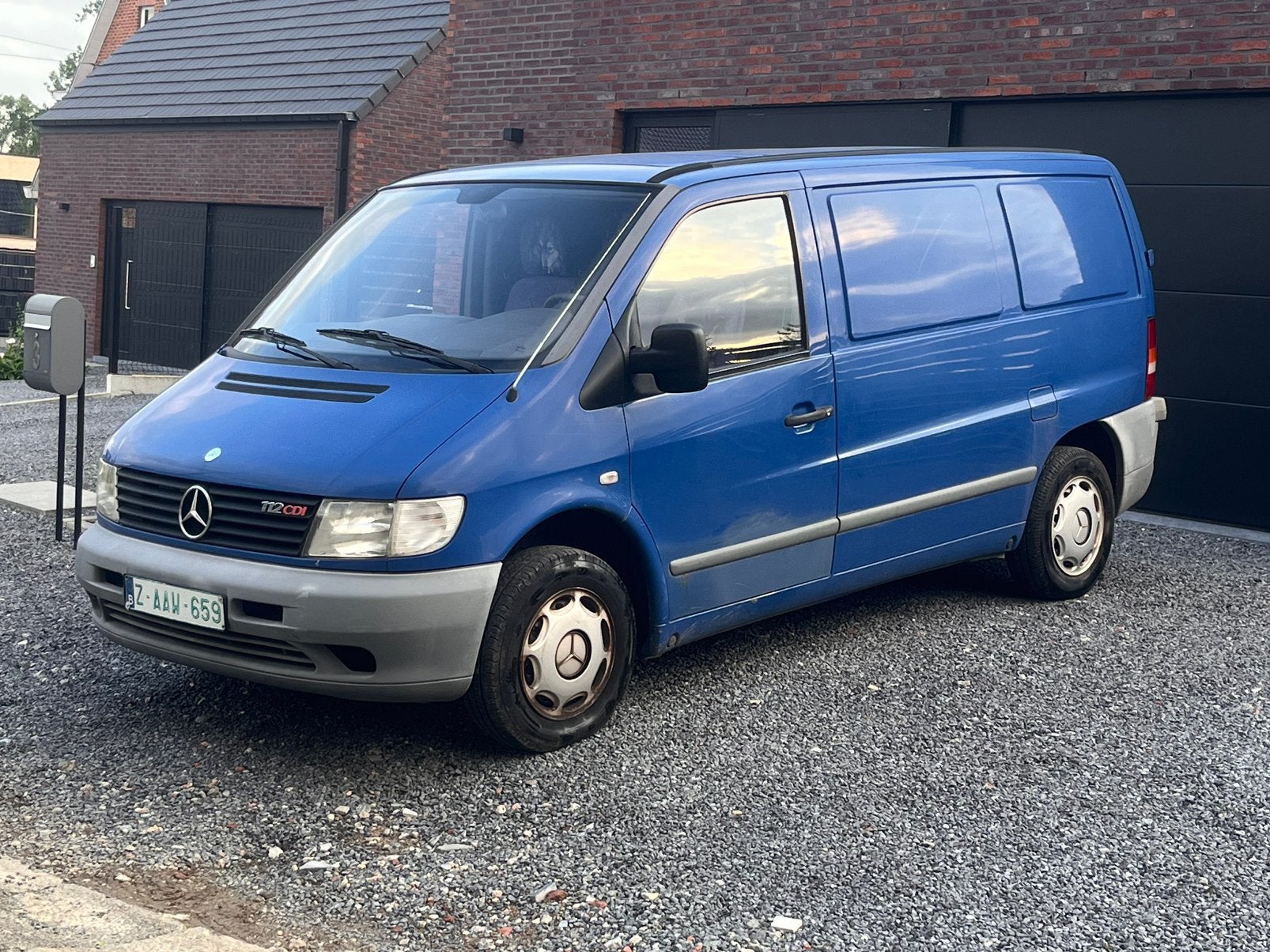 Mercedes Vito 112 CDI , 170000 km, 2002 bouwjaar, Auto's, Mercedes-Benz, 4 deurs, Blauw, Bedrijf, Grijs