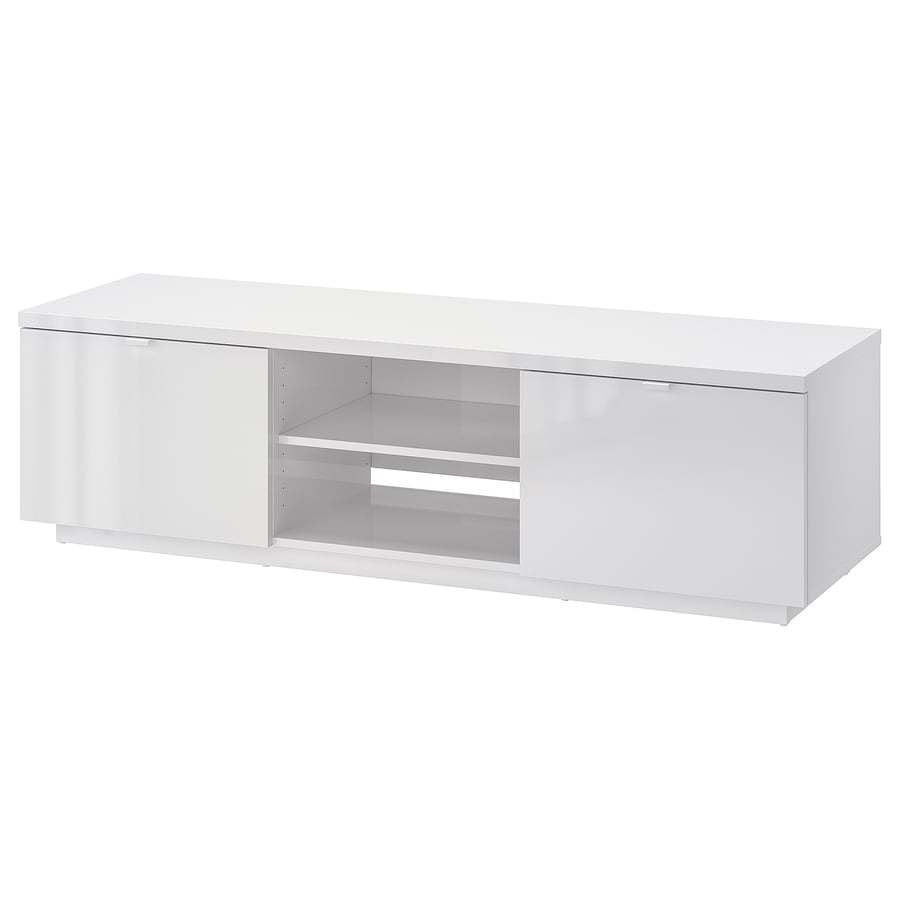 Tv-meubel, hoogglans wit, 160x42x45 cm, Hoogglans wit, Moins de 100 cm, Enlèvement, Utilisé