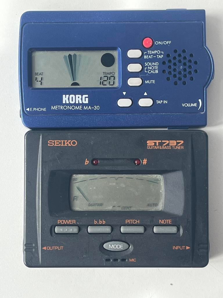 Lot Musique PRO : Métronome korg MA-30+Accordeur seiko ST737, Musique & Instruments, Enlèvement ou Envoi