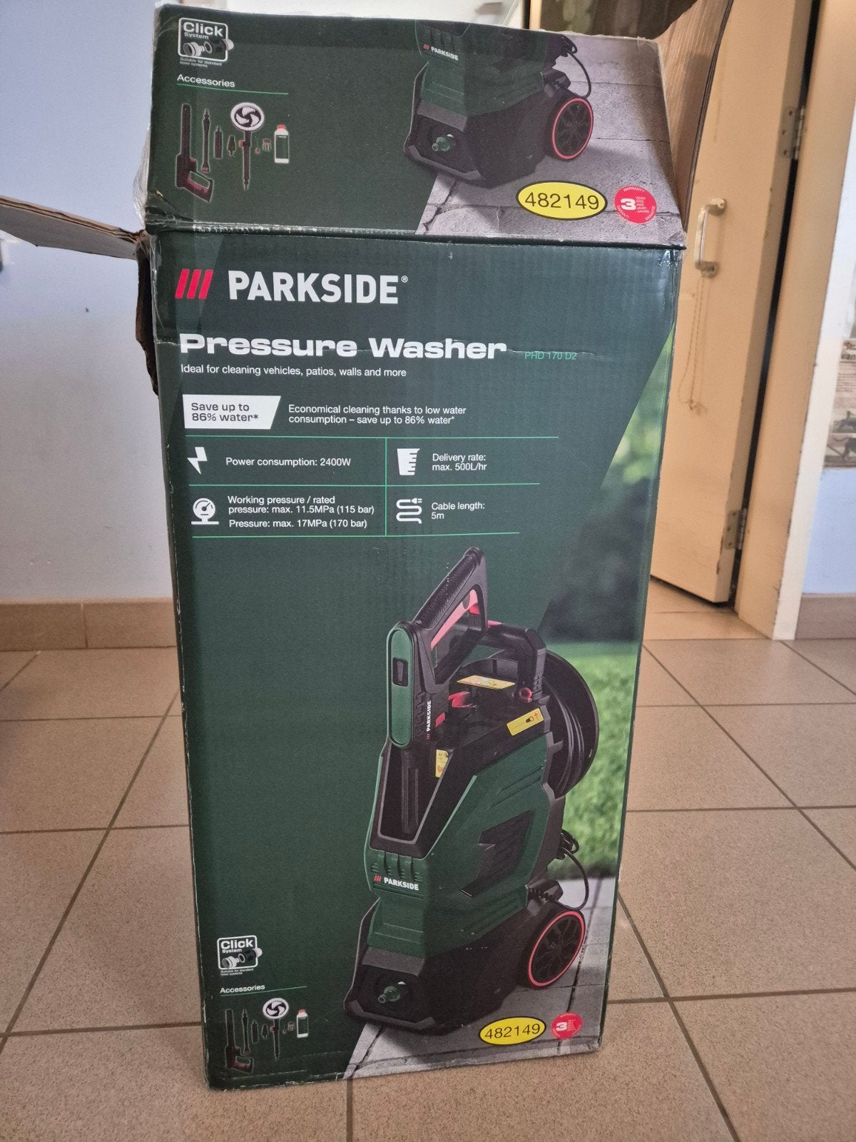 hogedrukreiniger nieuw nog nooit gebruikt, Tuin en Terras, Hogedrukreinigers, Ophalen, Nieuw, Parkside
