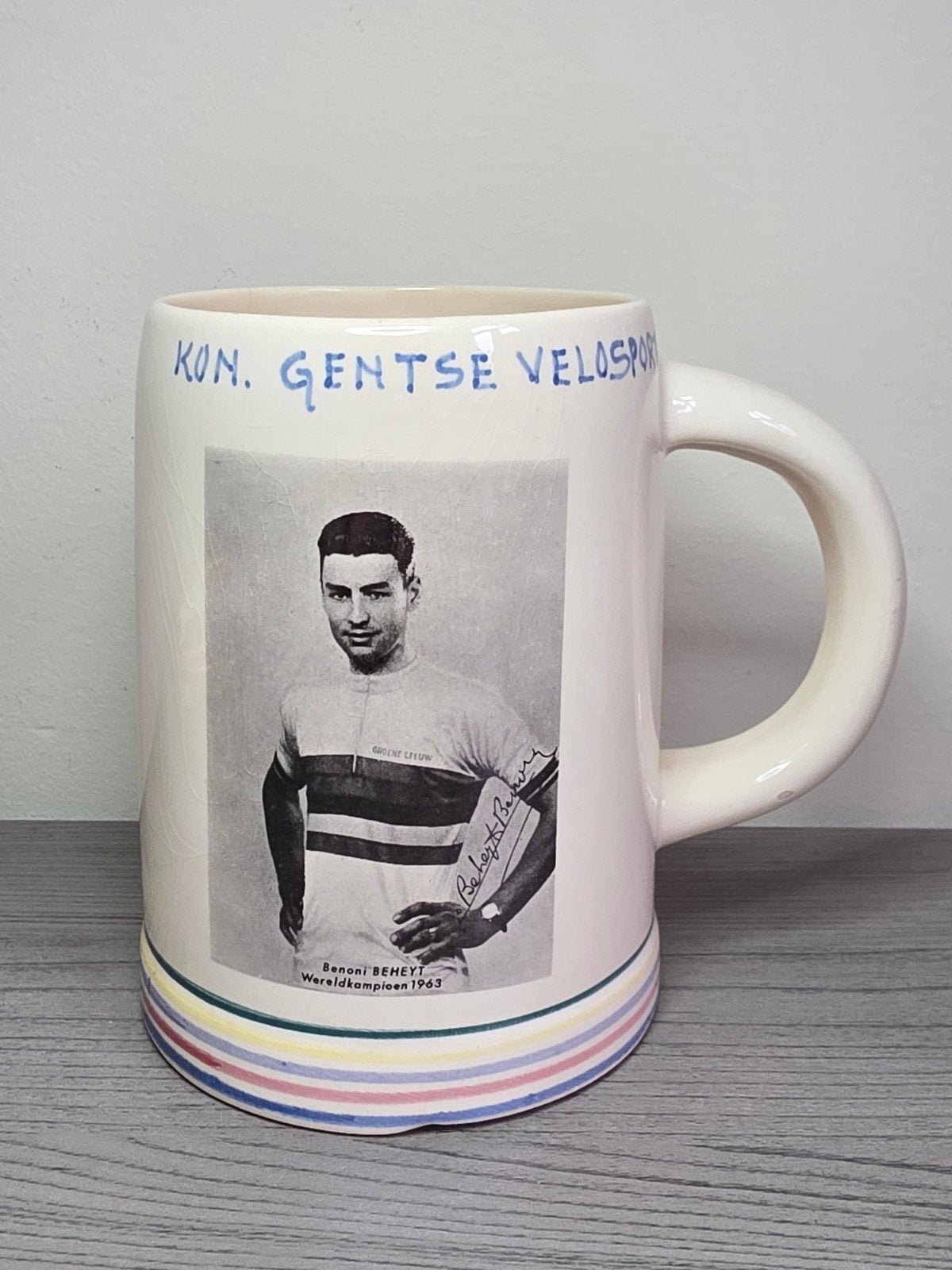 Benoni Beheyt 1963 Koninklijke Gentse Velosport groene leeuw, Verzamelen, Ophalen of Verzenden