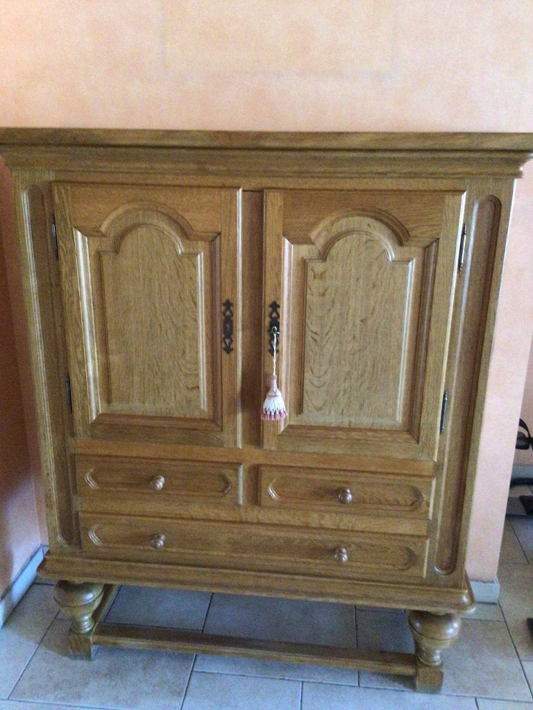 Eiken barkast, Ophalen, Gebruikt, 100 tot 150 cm, Eikenhout