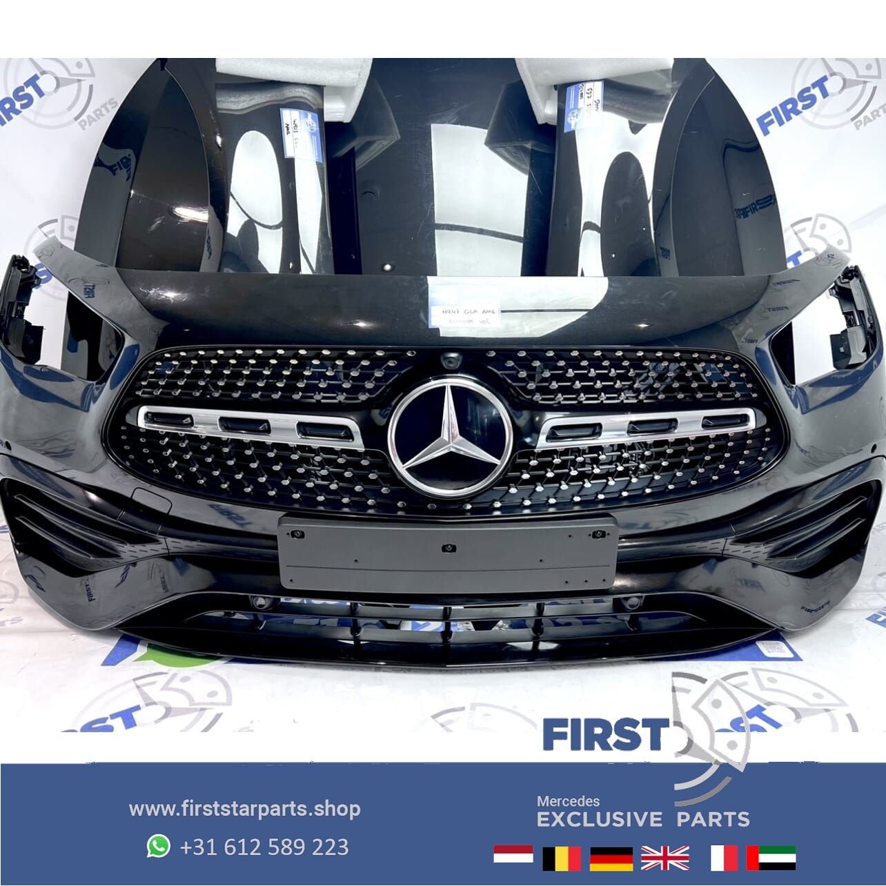 2023 H247 GLA AMG LINE VOORKOP ZWART 2019-2024 origineel Mer, Utilisé, -, Avant, -