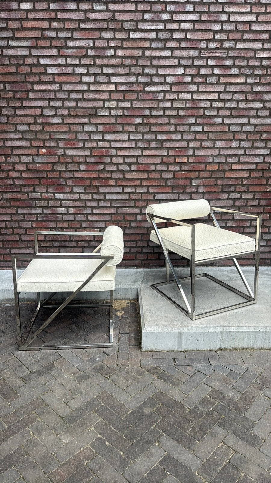 2 vintage design fauteuils, Ophalen, Zo goed als nieuw