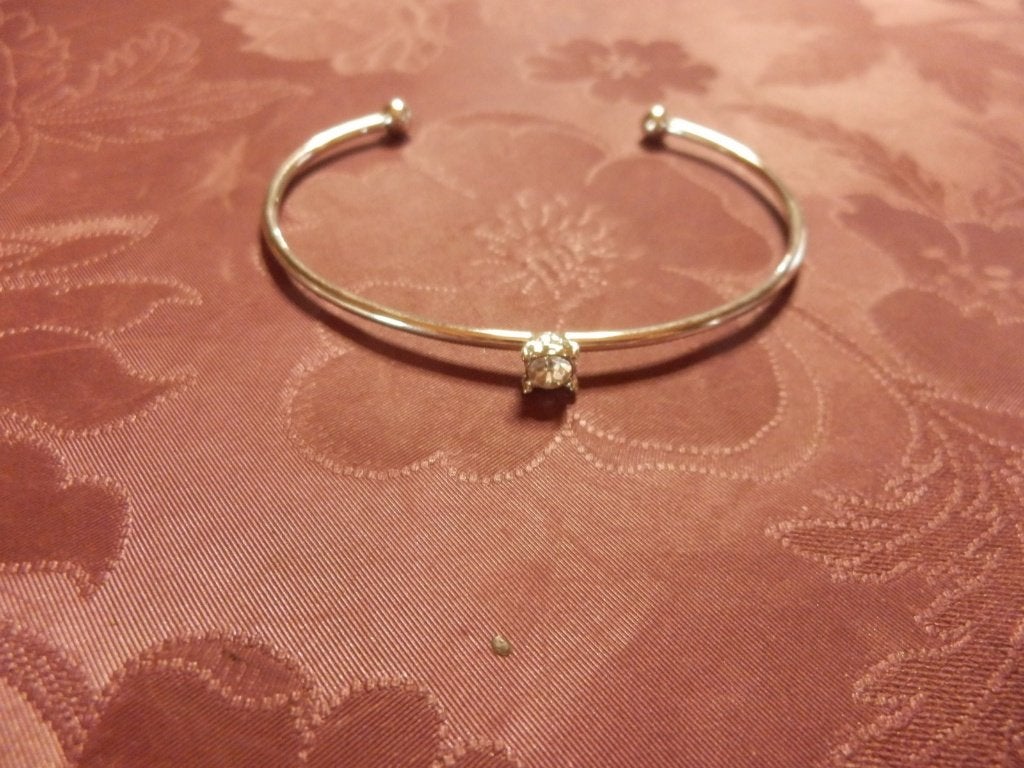 (9) -bracelet argenté, Staal, Ophalen of Verzenden, Zo goed als nieuw, Zilver