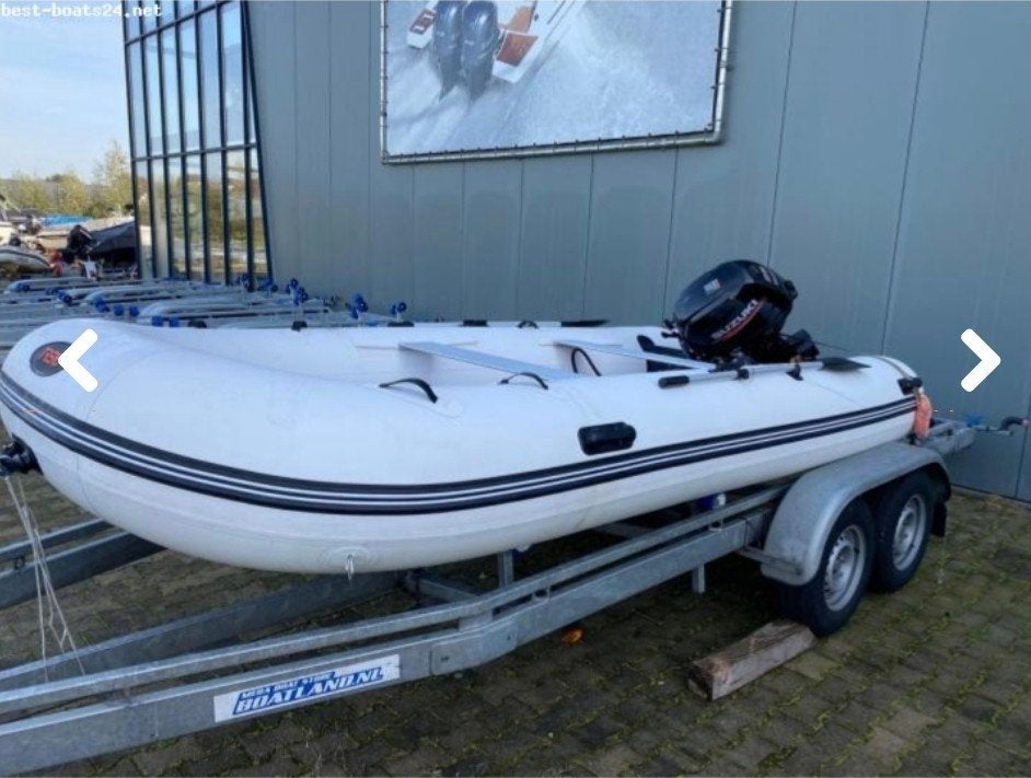 rubberboot Rib 430 25 pk suzuki 2026, Watersport en Boten, Rubberboten, Ophalen, Aluminium, Gebruikt, 4 m