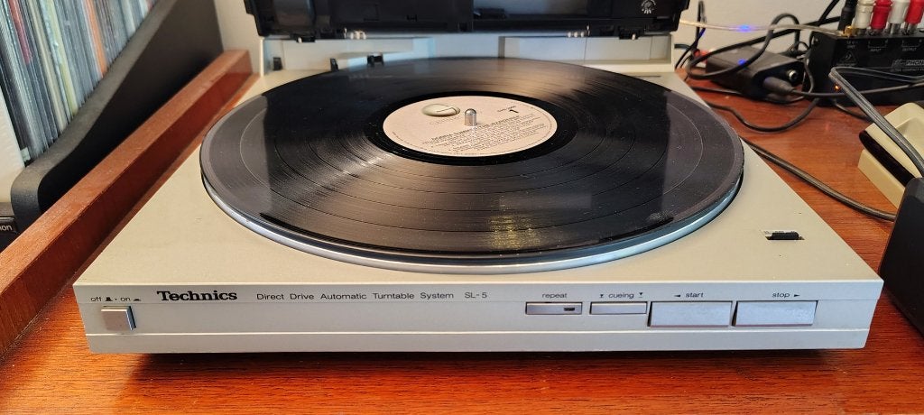 Platine vinyle vintage Technics SL-5  à entraînement direct, Tourne-disque, Enlèvement, Technics, Automatique