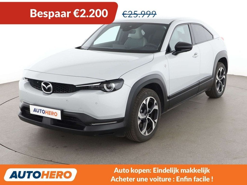 Mazda MX-30 electric drive 125 kW Makoto R-EV (bj 2024), Auto's, Gebruikt, 1881 kg, https://public.car-pass.be/vhr/f47d7526-953a-4e2d-a6e3-e1b76cd18d7d