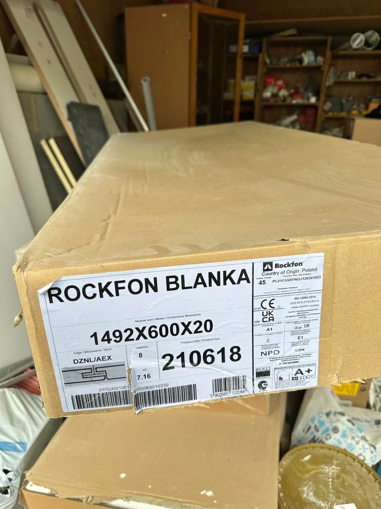 Lot matériaux faux plafond Rockfon Metallic – neuf, Enlèvement, Comme neuf