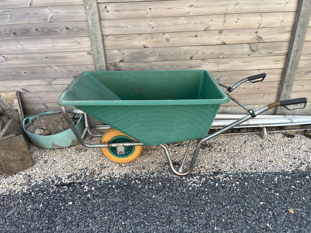 Kruiwagen 100 liter, Tuin en Terras, Kruiwagens, Ophalen, Gebruikt, Handmatig, Eenwielig