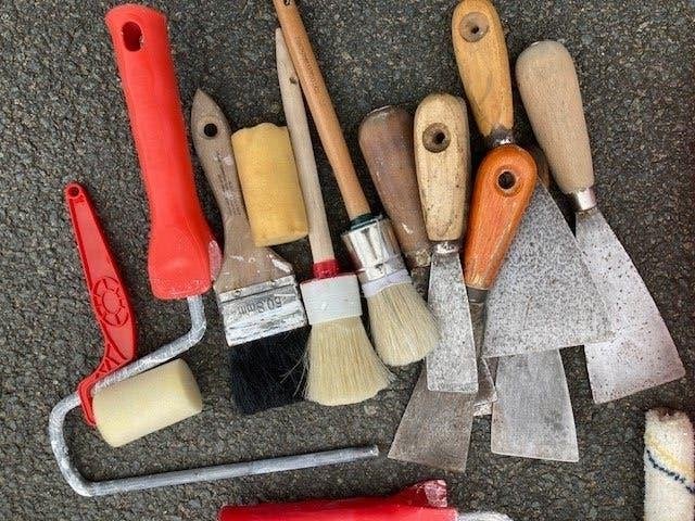 Schildersgerief, Enlèvement, Comme neuf, Brosse