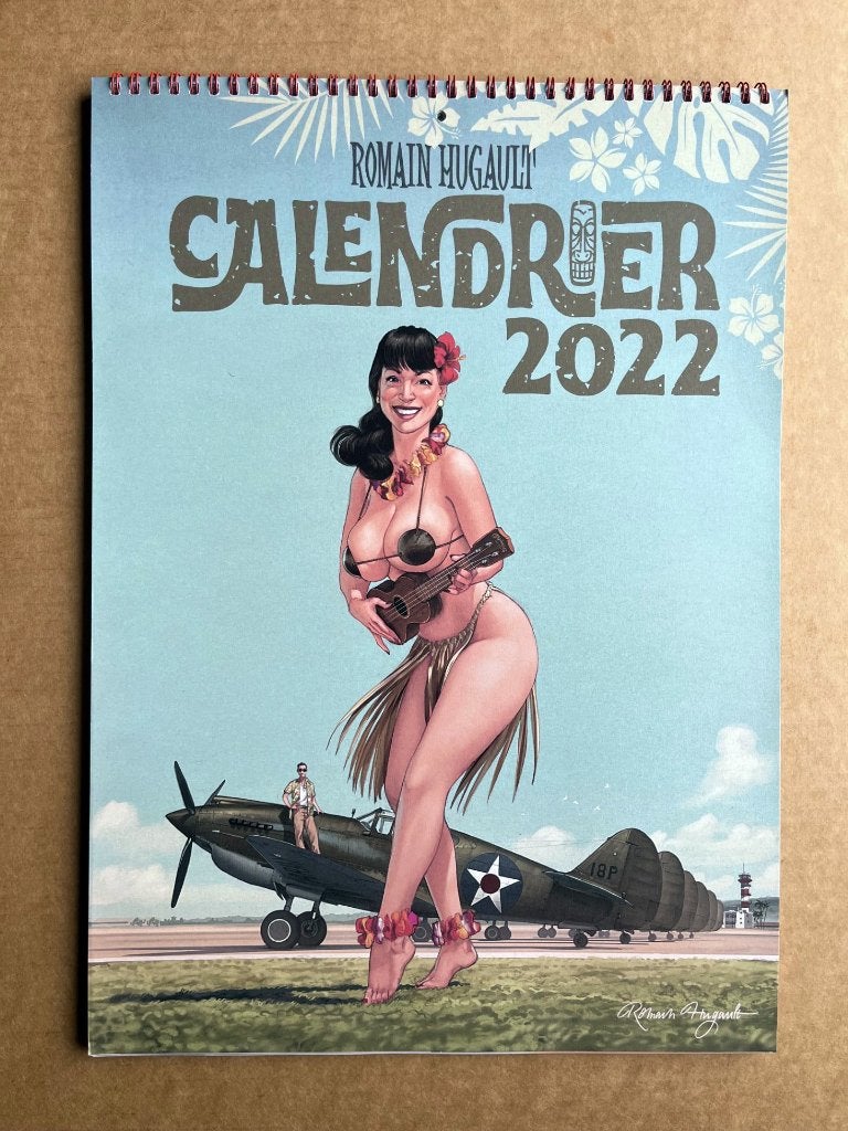 Calendrier Pin-up 2022 - Romain HUGAULT, Livres, BD, Envoi
