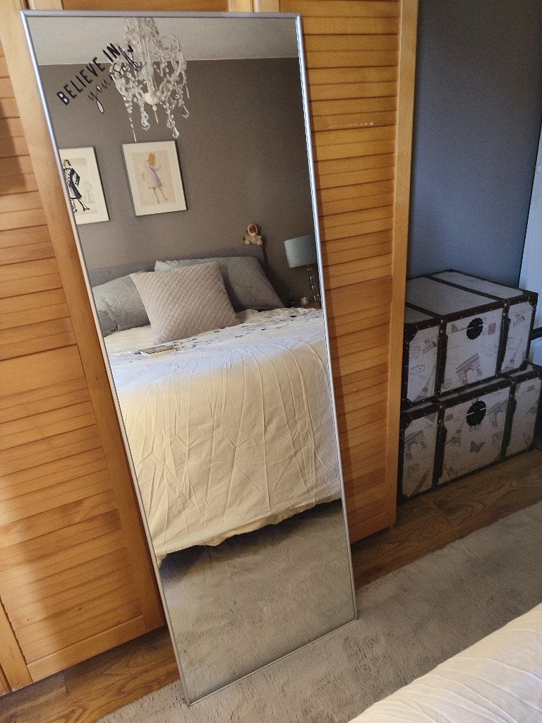 Passpiegel, Huis en Inrichting, Woonaccessoires | Spiegels, Ophalen, Zo goed als nieuw, 150 tot 200 cm, Rechthoekig