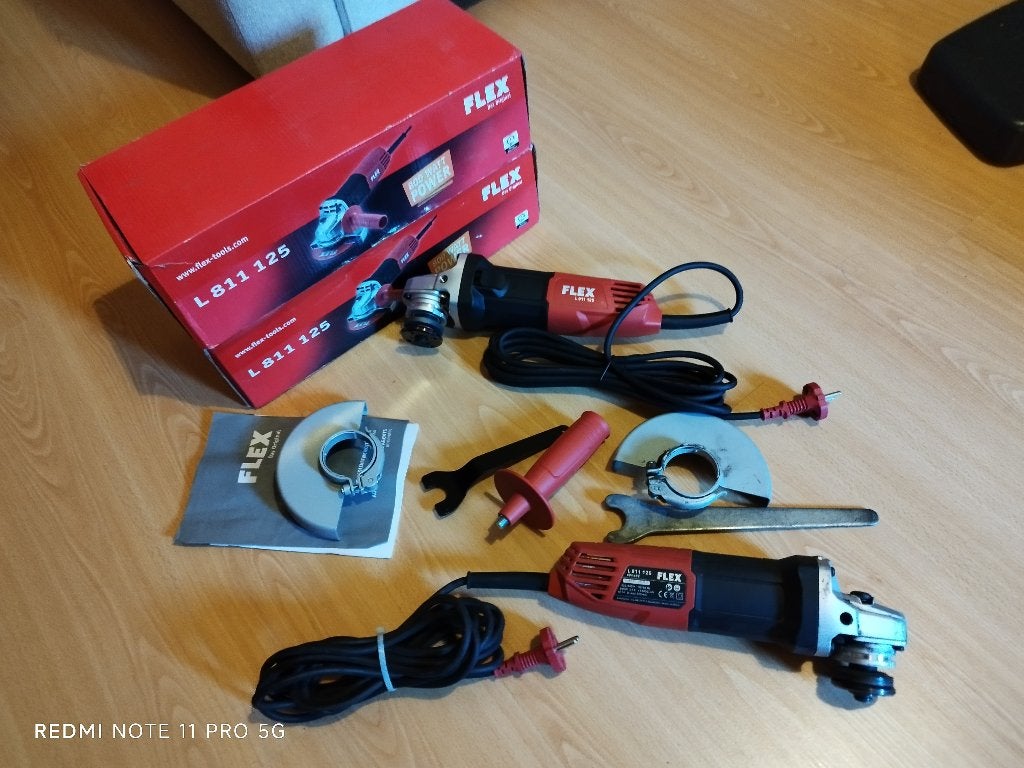 2 Meuleuses d'angle Flex L 811 125, Bricolage & Construction, Enlèvement, Utilisé, Meuleuse d'angle