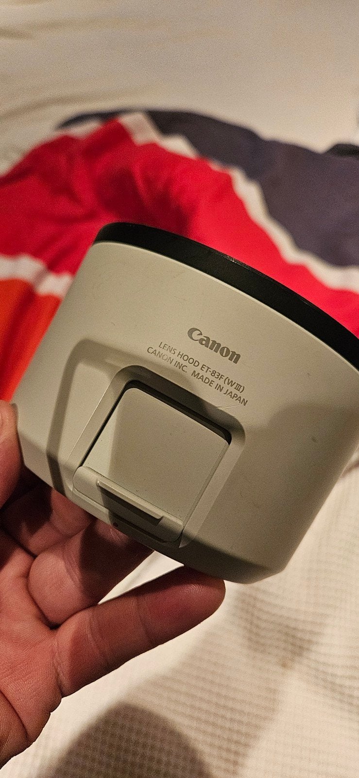 canon lenshood ET83FIII voor rf 70-200 2.8, Enlèvement ou Envoi, Comme neuf, Canon