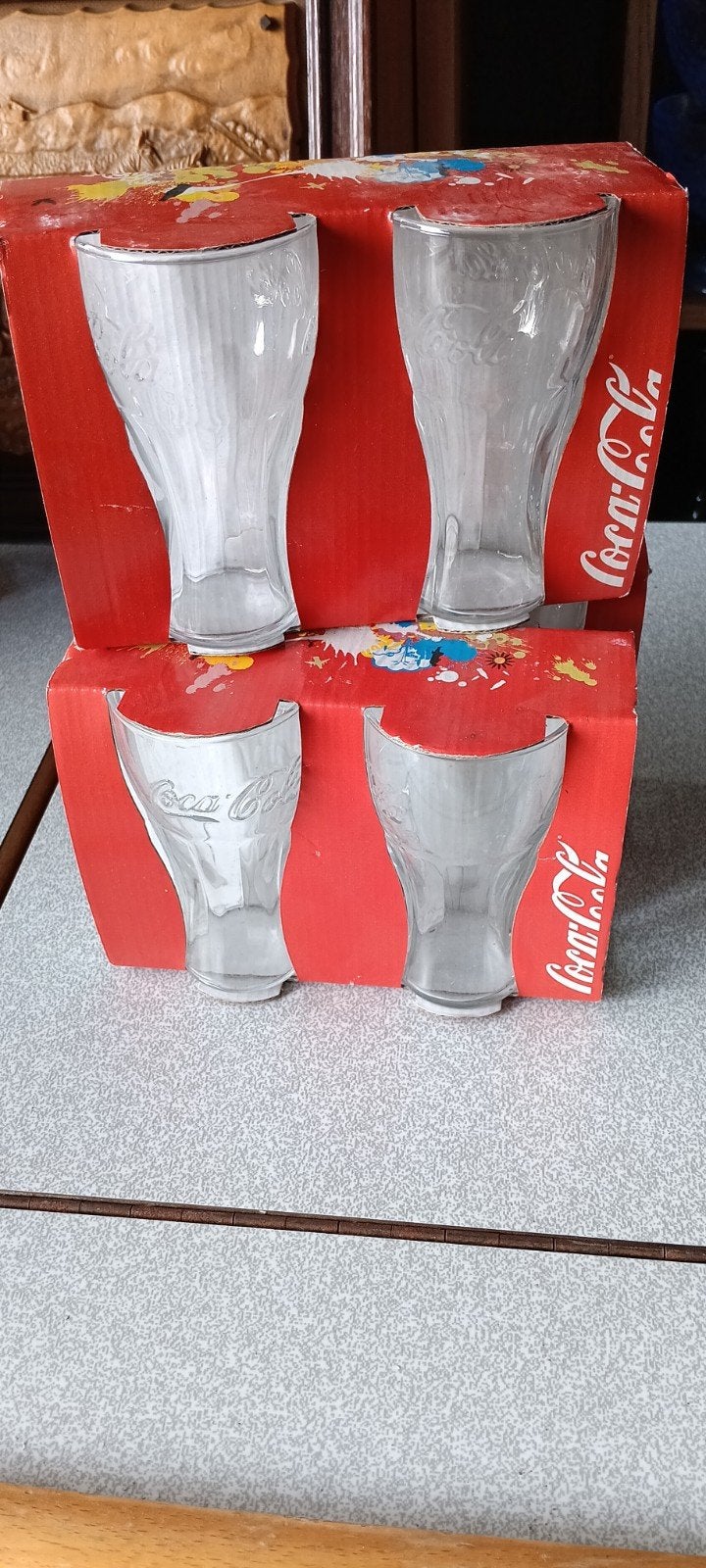 mini glazen coca cola 3 x 2 stuks, Verzamelen, Ophalen