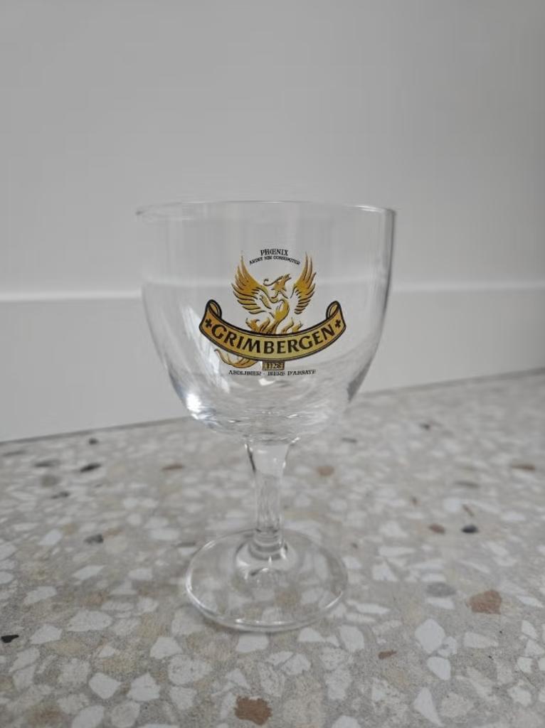 Verres à bière Kleine Grimbergen 2 pièces, Collections, Enlèvement, Comme neuf, Verre à bière