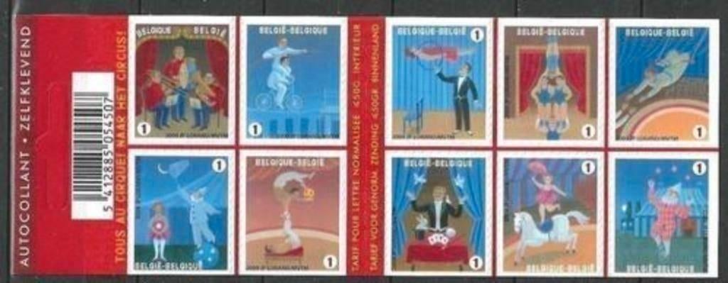 Belgie 2009 - Yvert 3910-19 /OBP 3929-38 - Het Circus (PF), Postzegels en Munten, Postzegels | Europa | België, Postfris, Postfris