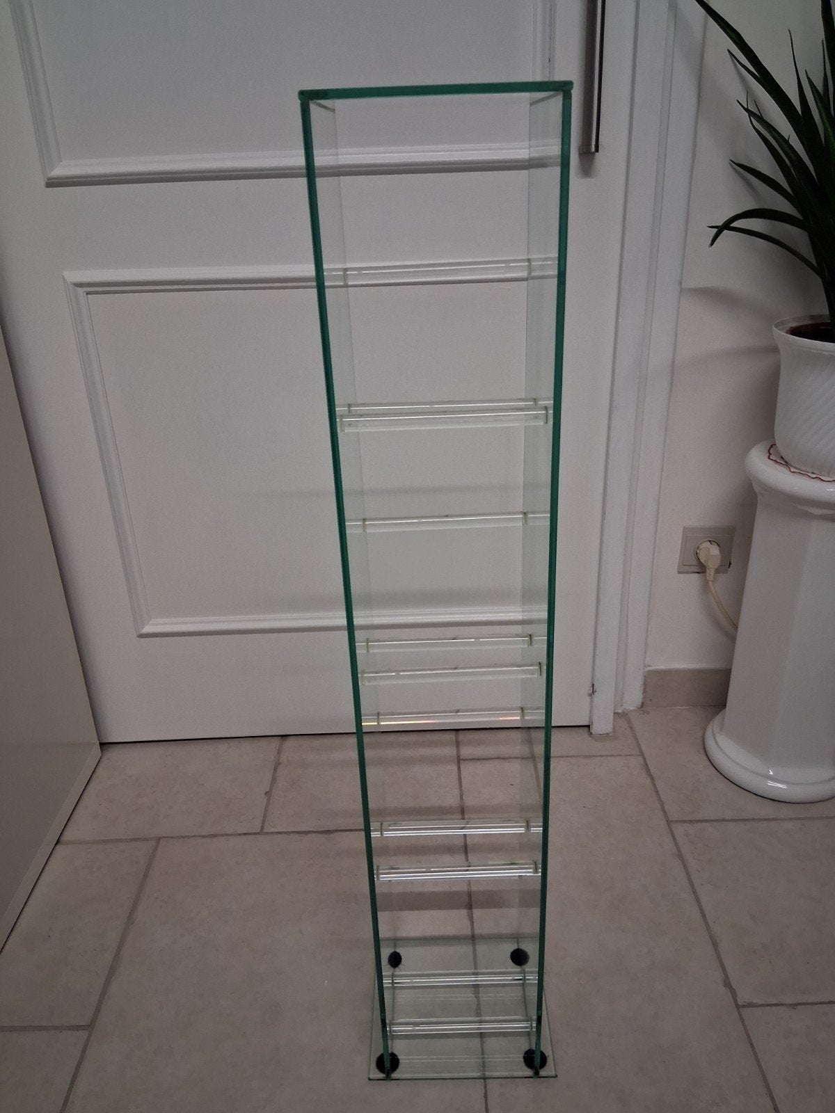 DVD kolom in glas., Huis en Inrichting, Ophalen, Dvd's, 25 tot 75 discs, Glas