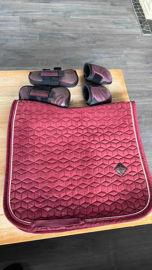 Ensemble bordeaux Kentucky + protections Lamicell, Enlèvement, Utilisé