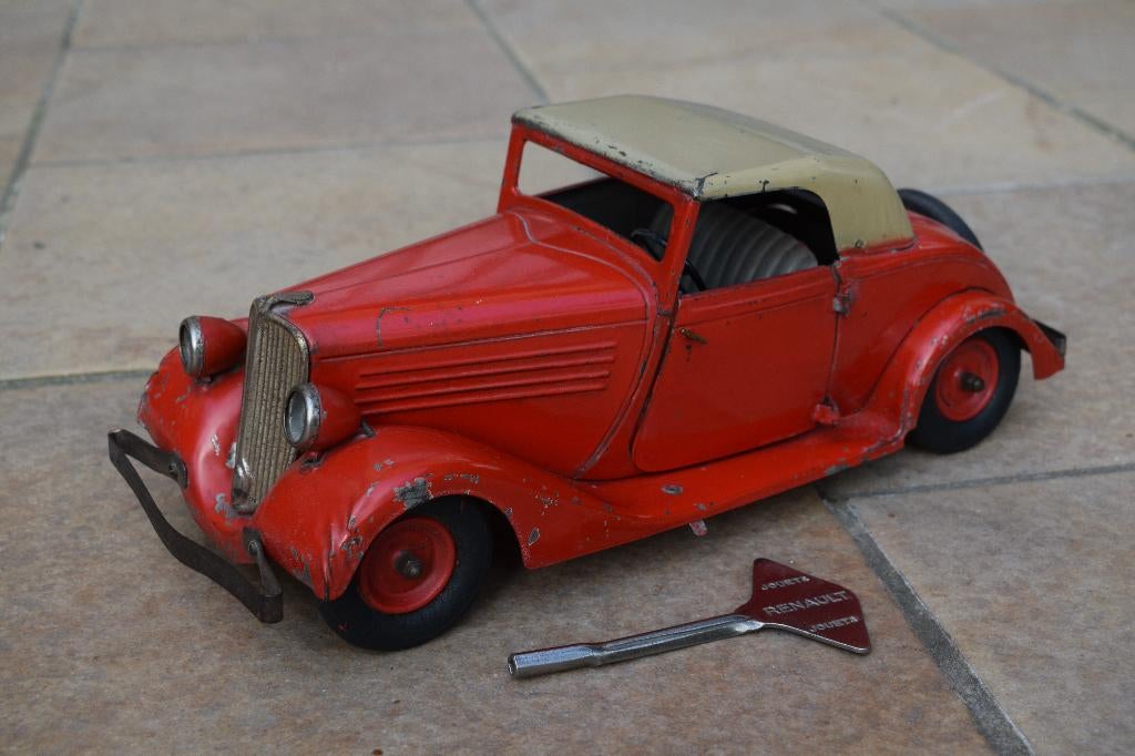 rare ancien jouet tole CIJ 1934 Renault vivasport auto, Antiquités & Art, Enlèvement ou Envoi