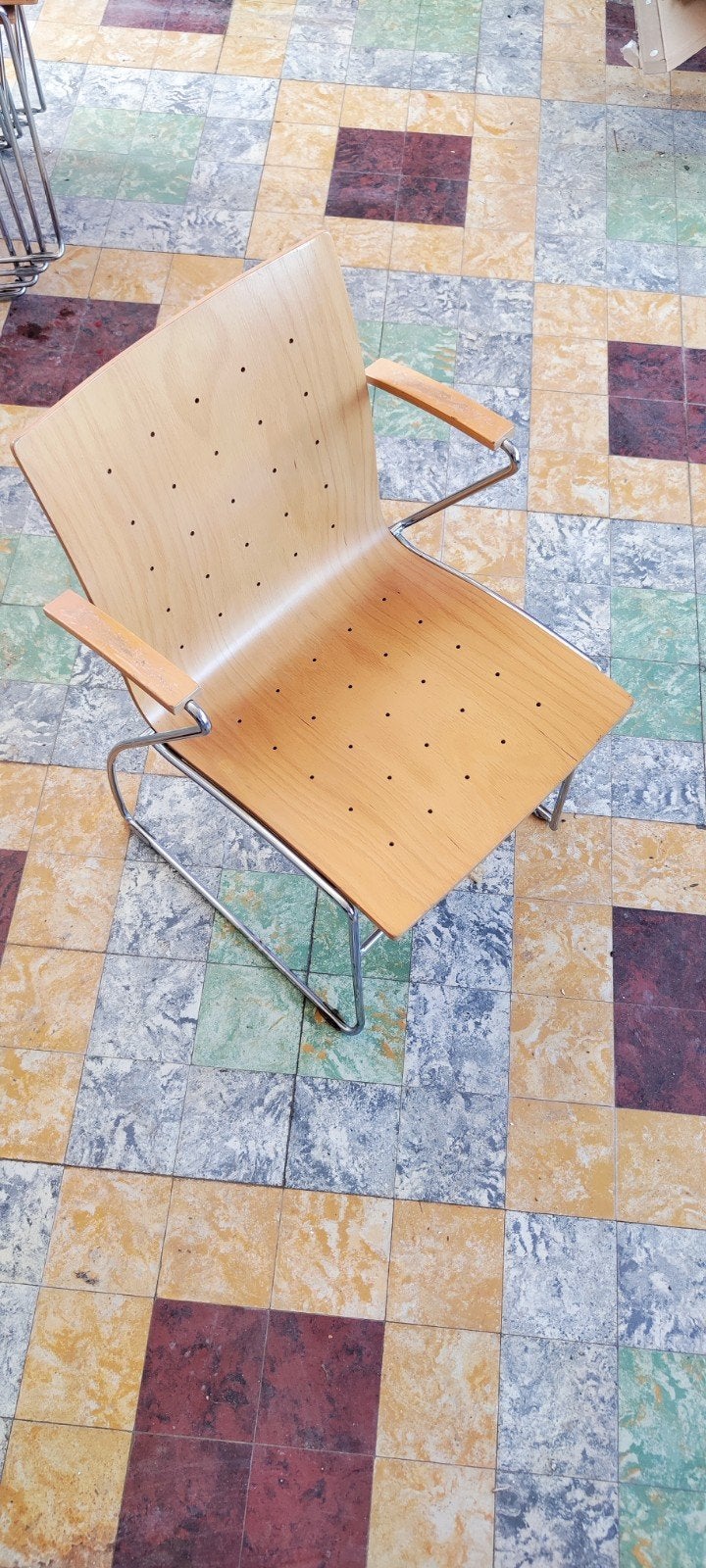 Kembo cyclus stoelen 10 stuks, Brun, Enlèvement, Bois, Cinq, Six Chaises ou plus