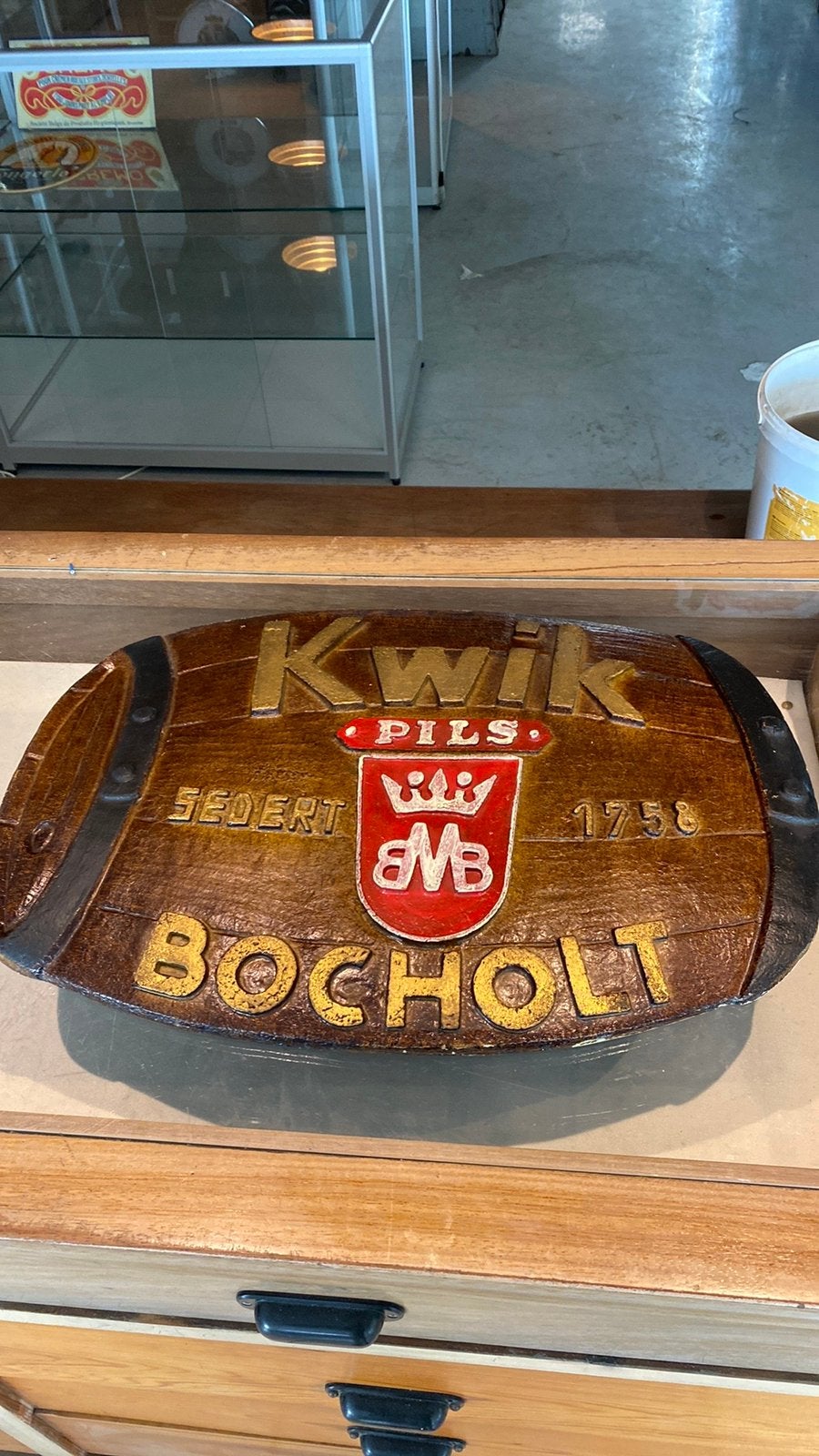 Publicité rare : Brasserie Martens Bocholt, Enlèvement ou Envoi, Comme neuf, Panneau publicitaire