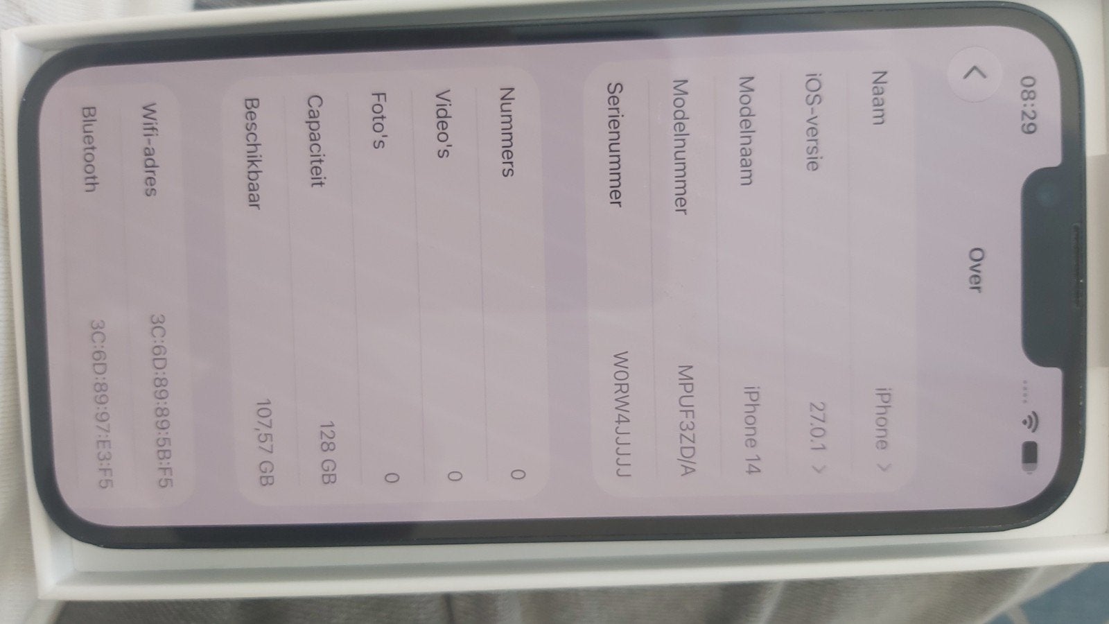 iPhone 14  128gb, Ophalen, Gebruikt, Apple