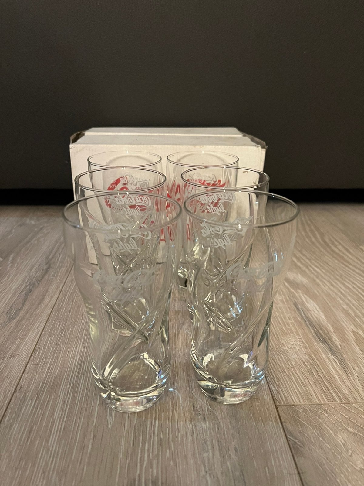 Glazen Coca-Cola Light Nieuw Incl Doos 6 Stuks, Ophalen, Nieuw, Frisdrankglas