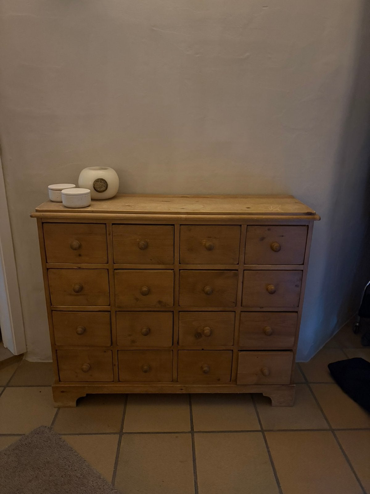 Prachtige houten apothekerskast / ladenkast met 16 laden, Huis en Inrichting, Ophalen, Gebruikt