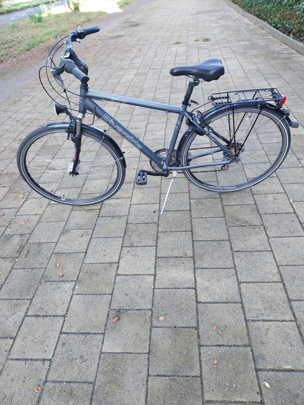 Herenfiets RIVERSIDE met 21 versnellingen en voorvering, Fietsen en Brommers, Ophalen, Zo goed als nieuw